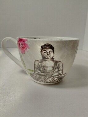 Portobello By Design Buddha Floral Fine China Teacup - Desined In England